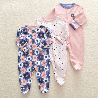 Baby's Long Sleeved Rompers 3 pcs Set