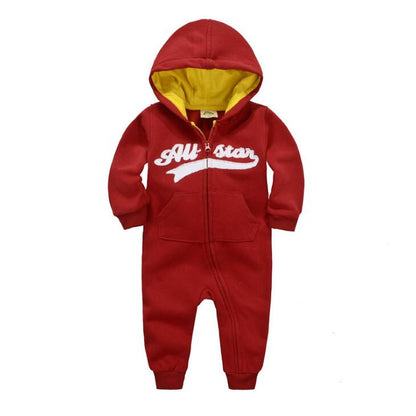 Baby Girl’s Casual Warm Cotton Jumpsuit
