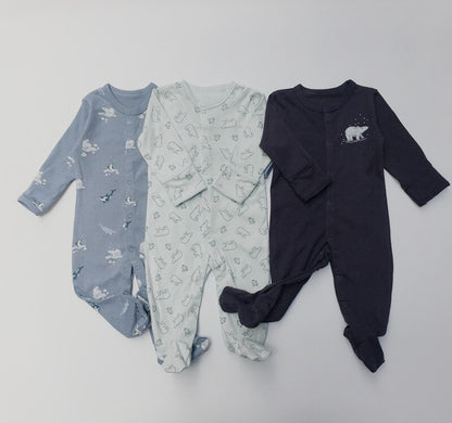 Baby's Long Sleeved Rompers 3 pcs Set