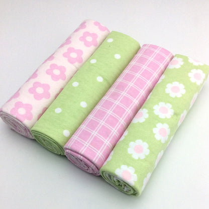 Small Cotton Blankets 4 pcs Set