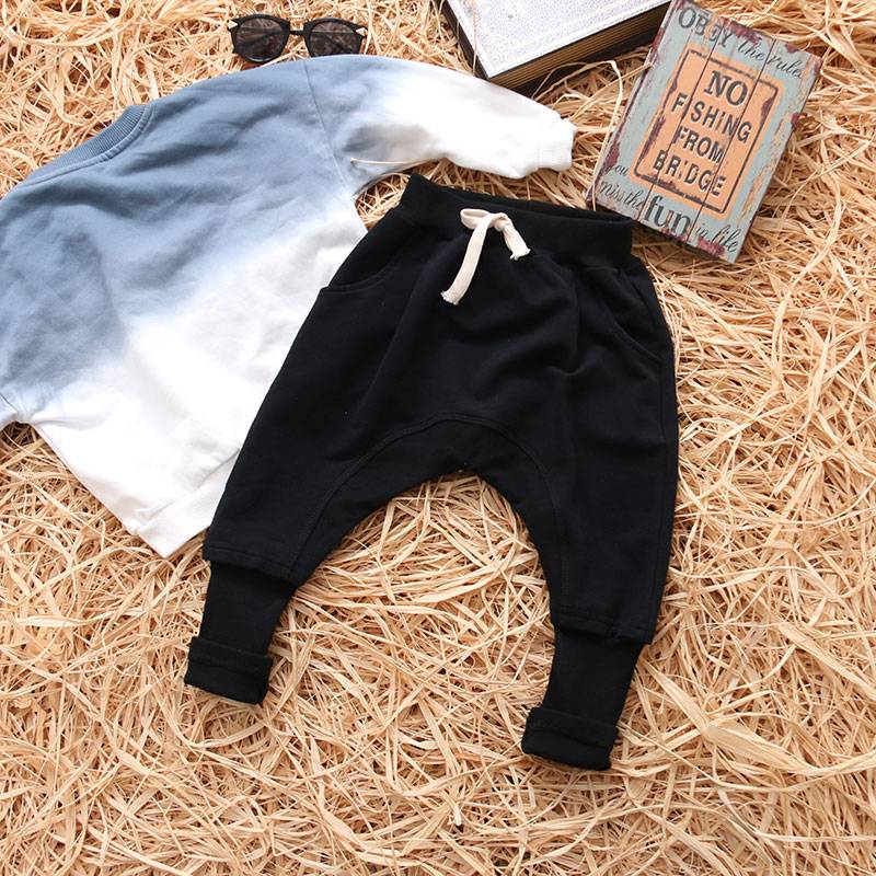 Boy's Solid Colors Cotton Harem Pants