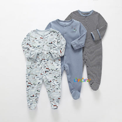 Baby's Long Sleeved Rompers 3 pcs Set