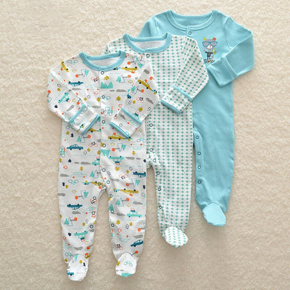 Baby's Long Sleeved Rompers 3 pcs Set