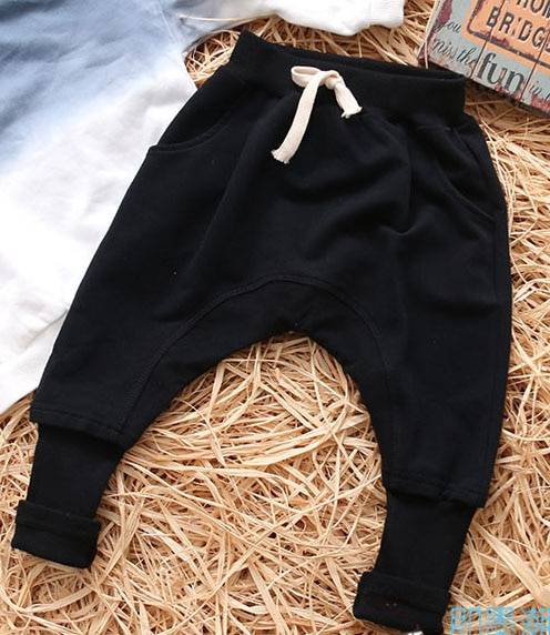 Boy's Solid Colors Cotton Harem Pants