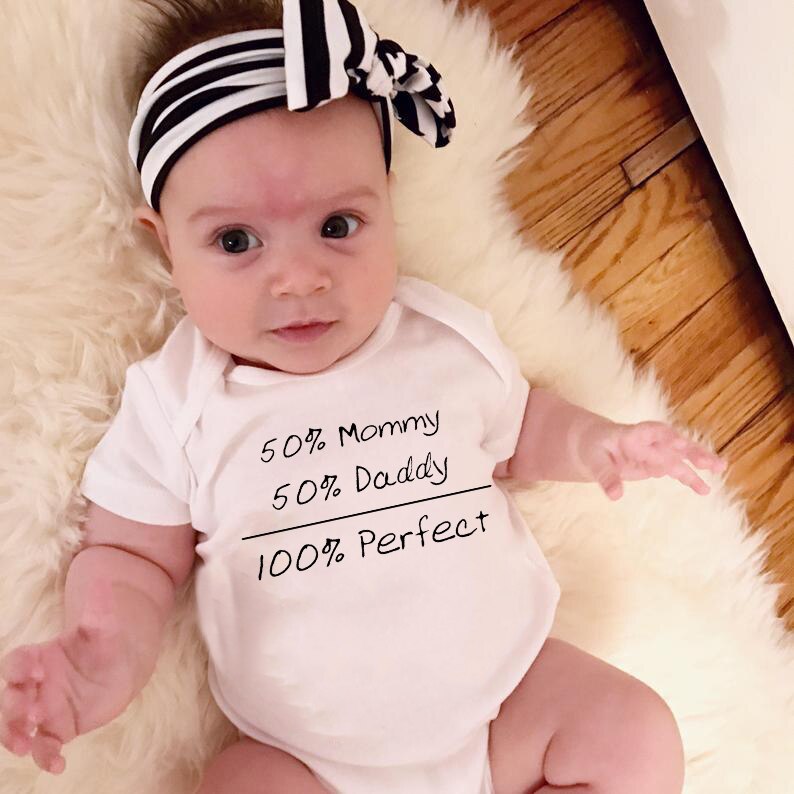 Baby's Printed Short Sleeve Summer Romper