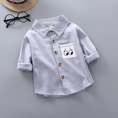 Baby Boy's Plaid Cotton Long Sleeve Shirt