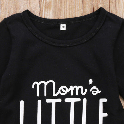Boy's Mom's Little Boy Printed Jumpsuit