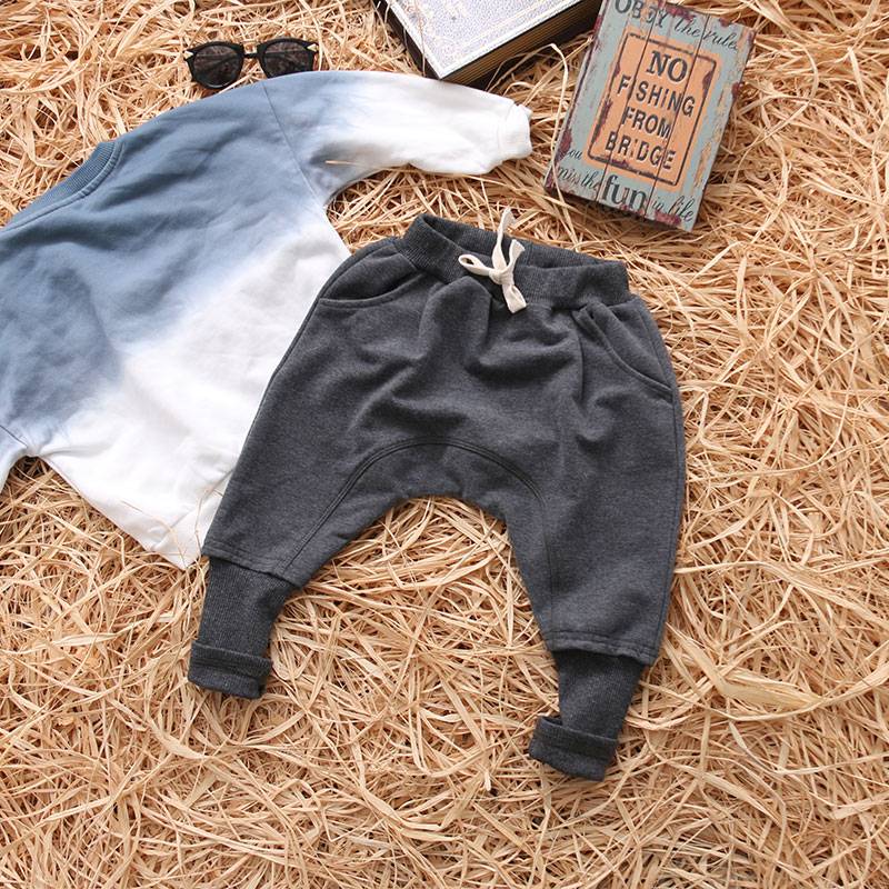 Boy's Solid Colors Cotton Harem Pants