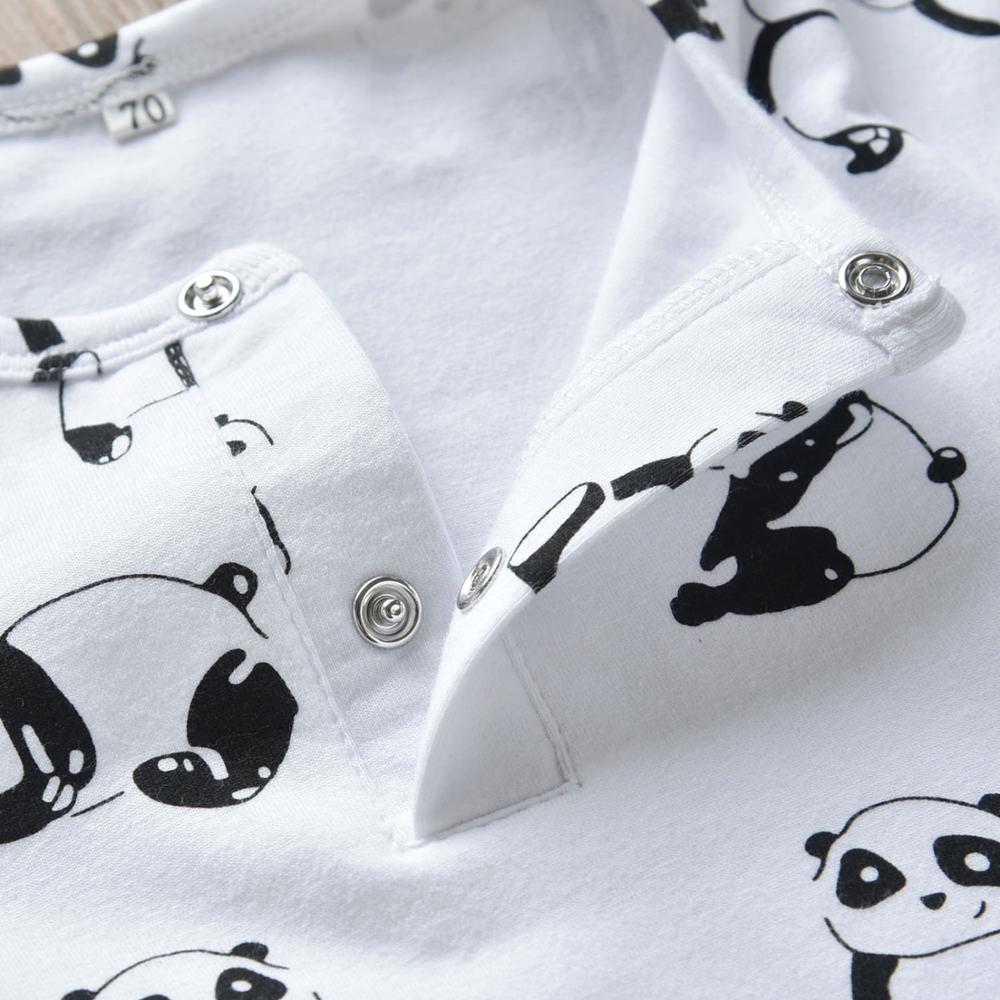 Boys Panda Printed Romper