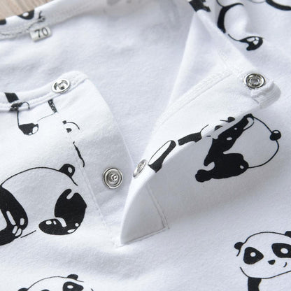 Boys Panda Printed Romper