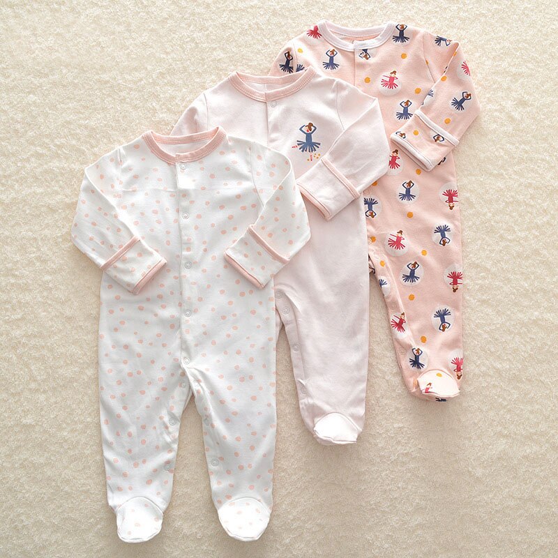 Baby's Long Sleeved Rompers 3 pcs Set