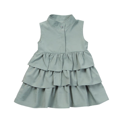 Girls Summer Ruffled Dress