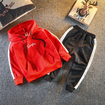 Children's Striped Cotton Tracksuit