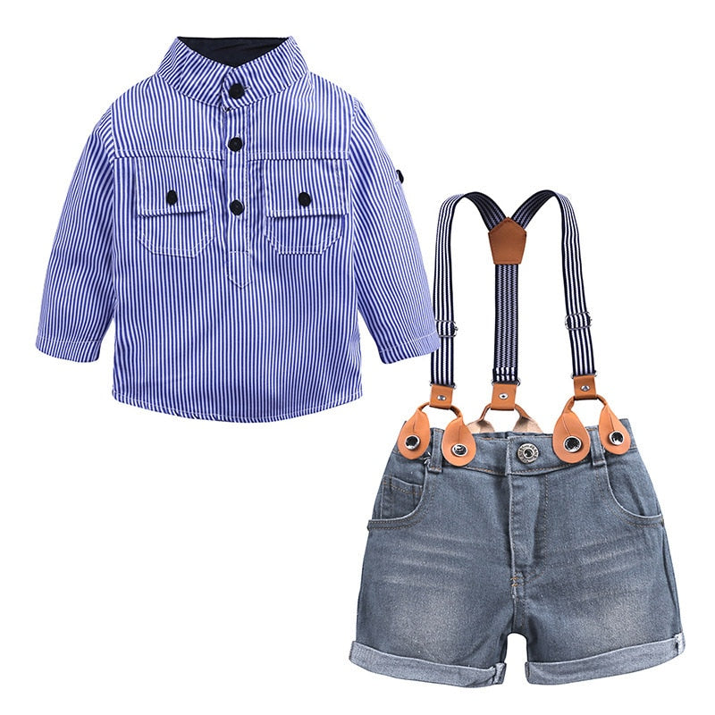 Boys' Casual Summer and Autumn Clothing Set