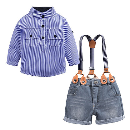 Boys' Casual Summer and Autumn Clothing Set