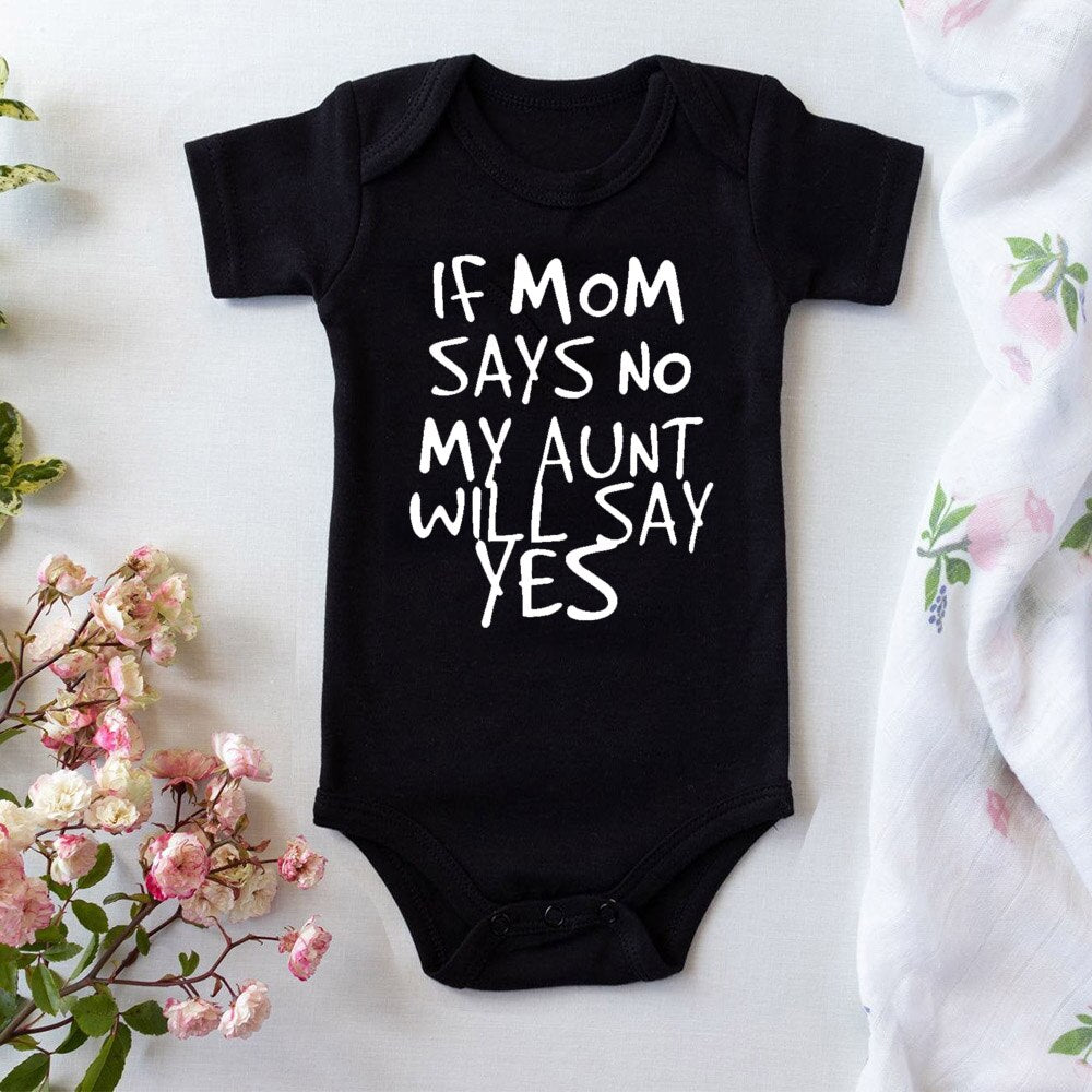 Baby's Printed Short Sleeve Summer Romper