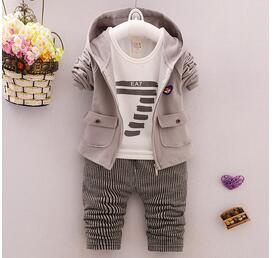 Baby Boy’s Casual Hooded Clothing Set