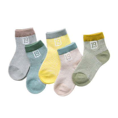 Kid's Cotton Socks with Cartoon Animal Pattern