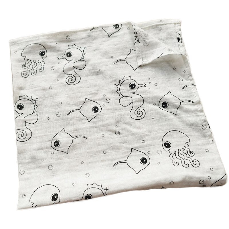 Animals Printed Soft Organic Cotton Multipurpose Towel