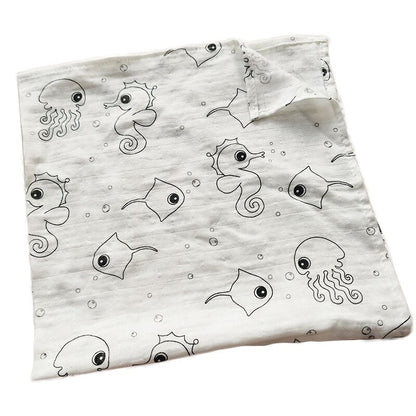 Animals Printed Soft Organic Cotton Multipurpose Towel