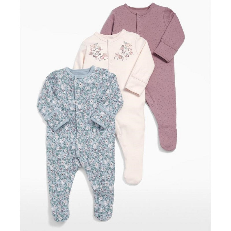 Baby's Long Sleeved Rompers 3 pcs Set