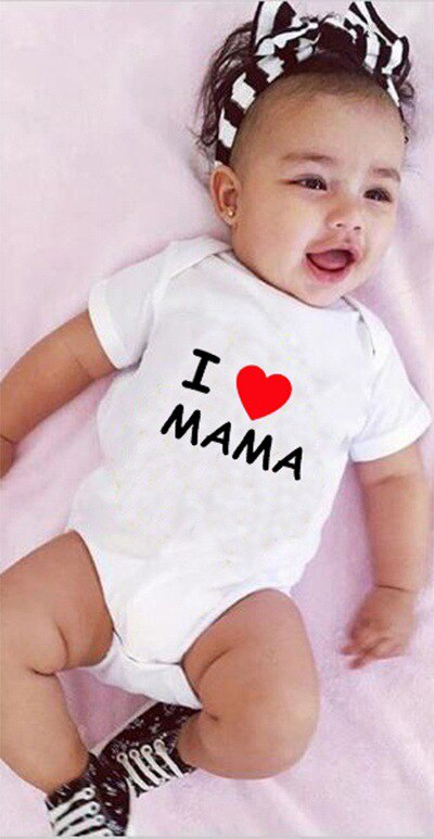 Baby's Printed Short Sleeve Summer Romper